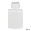 Bottle, Rectangular, HDPE Bottle, 28mm PP Screw Cap, 125mL (4oz), 12/Pack