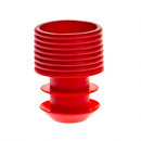 SIMPORT FLANGE PLUG CAPS - Flange Plug Cap, 12mm, Polyethylene, Red, 1000/pk