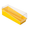 Slide Storage Box with Hinged Lid and Removable Draining Tray, 100-Place for up to 200 Slides, ABS, Yellow, 6/Unit