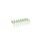 SIMPORT AMPLITUBE PCR REACTION STRIPS - Reaction Strip with Attached Individual Caps, Flat Cap, Green, 125/cs