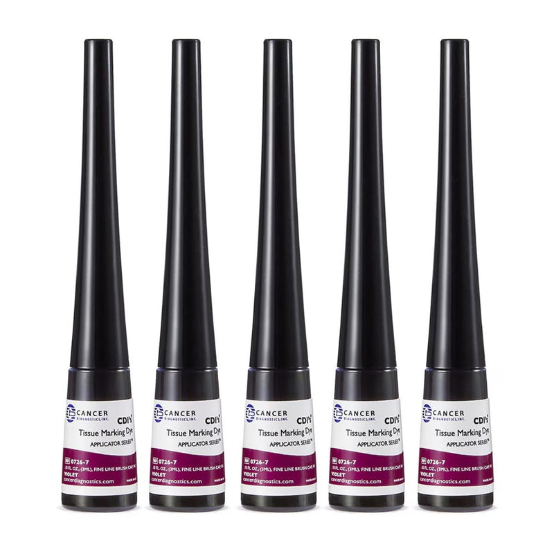 Applicator Cap Tissue Marking Dyes, 0.10oz (Pack of 5)