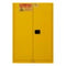 Flammable Safety Manual Door Cabinet, FM Approved 1045M-50 Welded 16 Gauge Steel  2 Shelves, 45 gallons Capacity