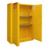 Flammable Safety Manual Door Cabinet, FM Approved 1045M-50 Welded 16 Gauge Steel  2 Shelves, 45 gallons Capacity