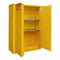 Flammable Safety Manual Door Cabinet, FM Approved 1045M-50 Welded 16 Gauge Steel  2 Shelves, 45 gallons Capacity