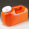 Container, 24 Hour Urine Collection, 3 Liter, Red with Screwcap and Snap Pour Spout