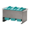 Stainless Slide Stain Set, Hinged Lids