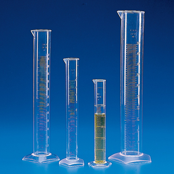 Graduated Cylinder, PMP (TPX), Molded Graduations, 250mL