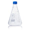 Flask, Erlenmeyer, Globe Glass, 2000mL, Screw Cap, Dual Graduations, ASTM E1404, 1/Box