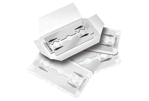 DOUBLE EDGE BLADE SS UNCT OIL WRAP 250BL/CT 20CT/CA