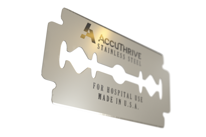 AccuThrive Double Edge Prep Blade SS Microcoat 5000BL/CS (250BL/CT 20CT/CS)
