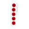 Label Rolls, Cryo, 9.5mm, Biohazard Dots