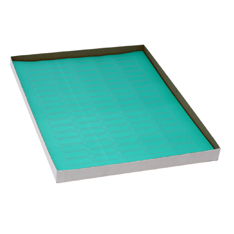 Label Sheets, Cryo, 33x13mm, for 1.5-2mL Tubes, 20 Sheets, 85 Labels per Sheet, Green