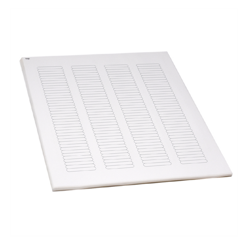 Label Sheets, Cryo, 38x6mm, for Microplates, 20 Sheets, 156 Labels per Sheet, White
