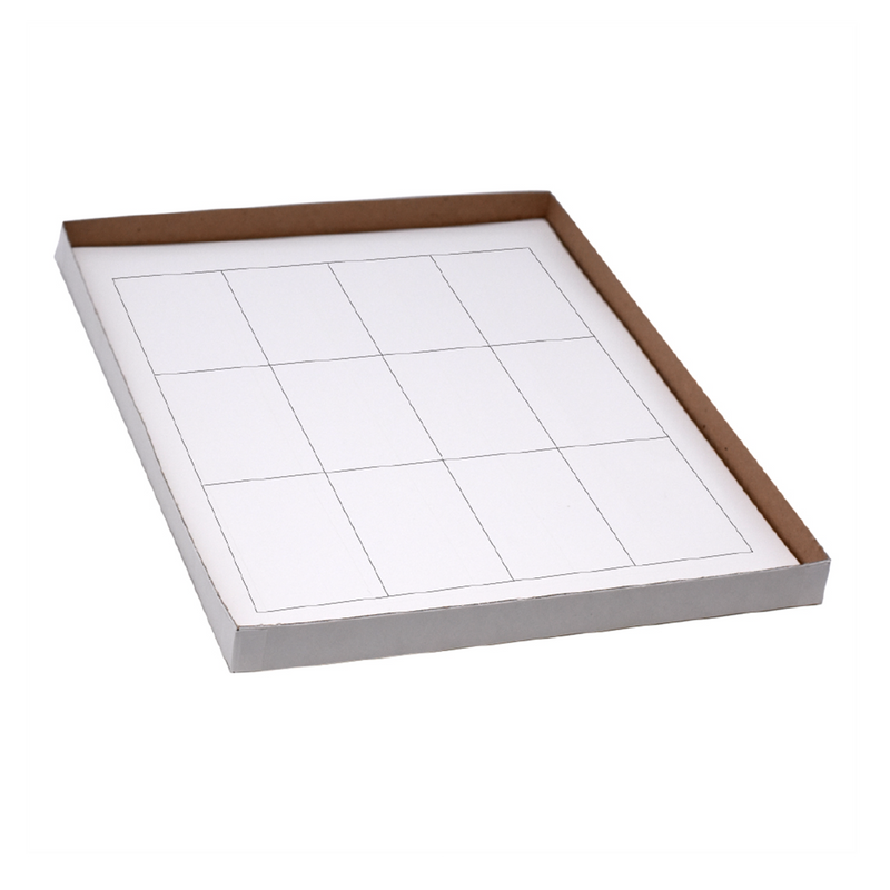 Label Sheets, Cryo, 67x5mm, for Microplates, 20 Sheets, 99 Labels per Sheet, White