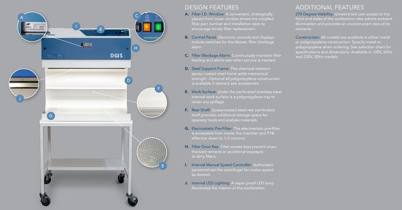 Air Science DWS Downflow Fume Hood