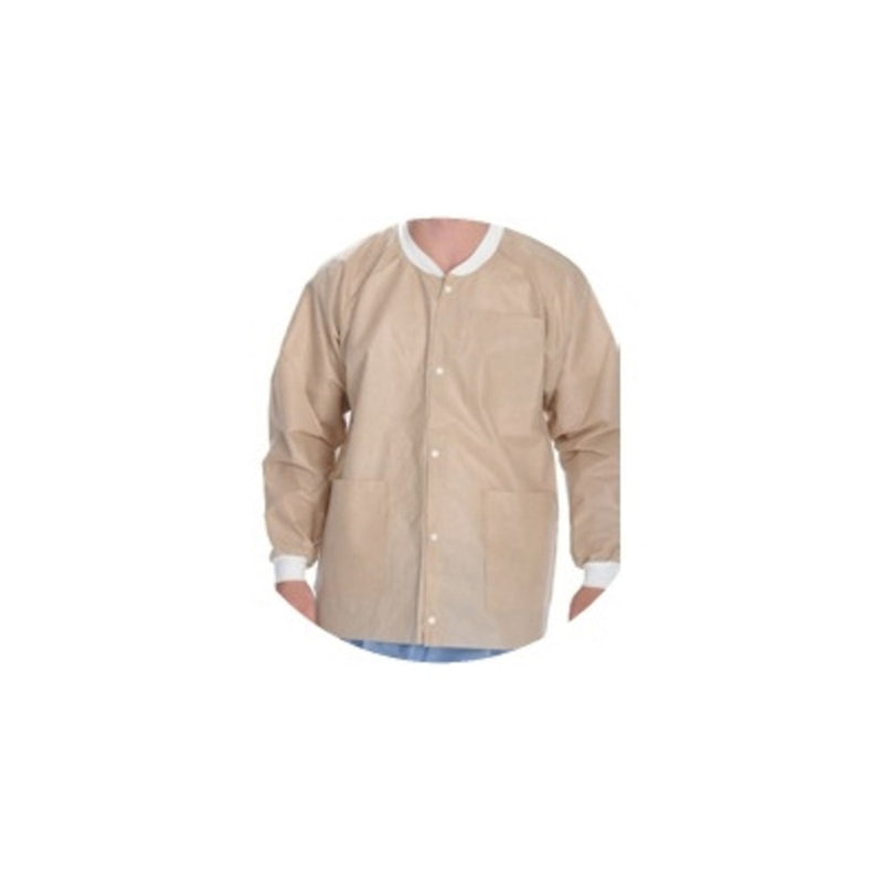 Lab Coats, Knee Length, PK/10, Tan