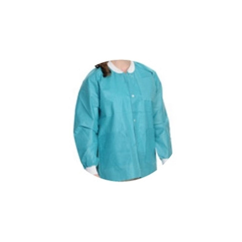 Lab Coats, Knee Length, PK/10, Teal
