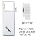 Xylene Resistant Slide Labels ( .9062x .875") - 1" Core (Roll of 2,500)