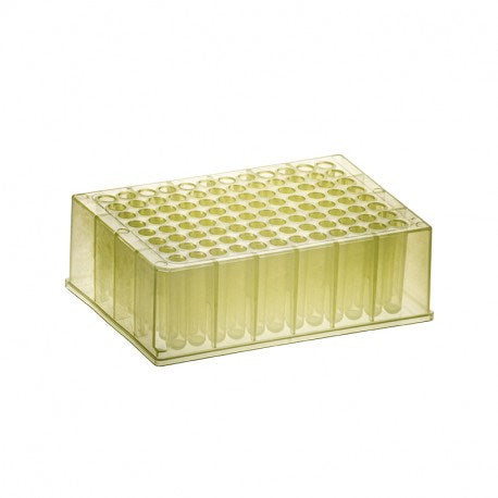 SIMPORT BIOBLOCK 96 DEEP WELL PLATES - Deep Well Plate, Round Bottom, 1.2mL, Yellow, Polypropylene, 4/pk, 6 pk/cs