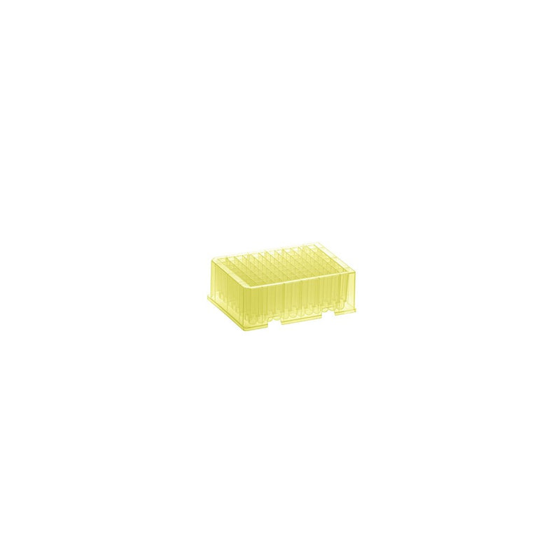 SIMPORT BIOBLOCK 96 DEEP WELL PLATES - Deep Square Well Plate, Round Bottom, 2.2mL, Yellow, Polypropylene, 4/pk, 6 pk/cs