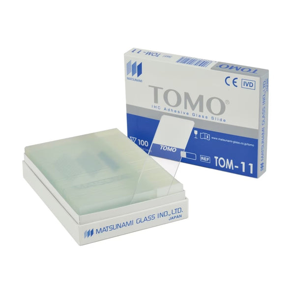 TOMO Charged Hydrophilic IHC Microscope Slides (Case of 1,000)