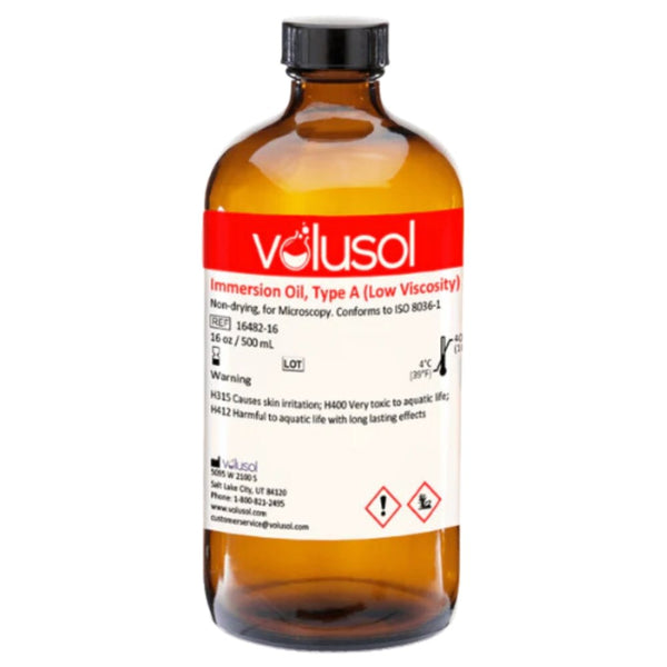 Volu-Sol Immersion Oil, Type A (Low Viscosity) (16 oz / 500 mL)