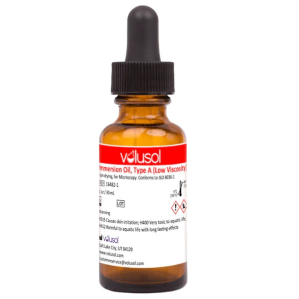 Volu-Sol Immersion Oil, Type A (Low Viscosity) (1 oz / 30 mL)