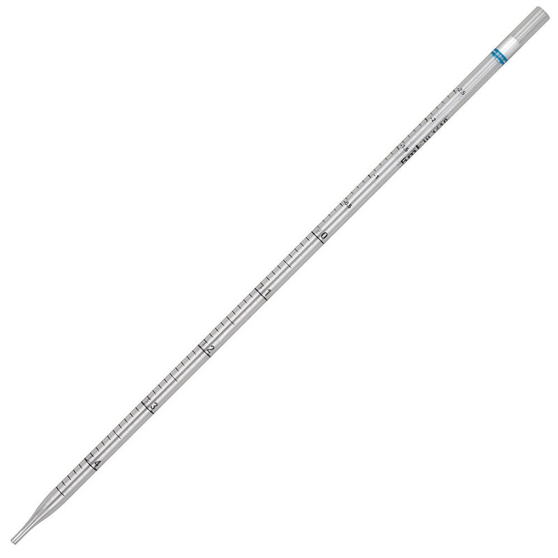 Serological Pipette, Diamond Essentials, 5mL, PS, Standard Tip, 342mm, STERILE, Blue Band, Individually Wrapped, 50/Bag, 4 Bags/Unit