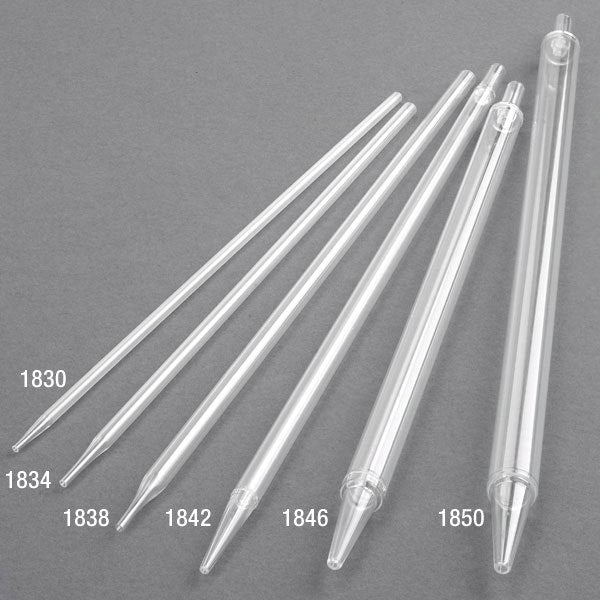 Aspirating Pipette, 1mL, PS, Standard Tip, 275mm, STERILE, No Printing, Individually Wrapped, Paper/Plastic