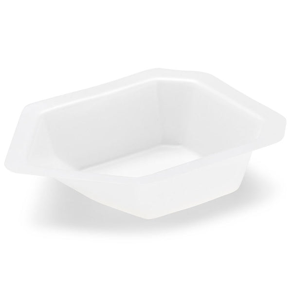 Weighing Boat Vessel, Plastic, with Pour Spout, Antistatic, PS, White/Natural, 15mL