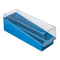 Slide Storage Box with Hinged Lid and Removable Draining Tray, 100-Place for up to 200 Slides, ABS, Blue