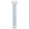 Transport Tube, 10mL, with Separate White Screw Cap, PP, Conical Bottom, Self-Standing, Molded Graduations