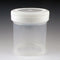 Container: Tite-Rite, Wide Mouth, 90mL (3oz), PP, 53mm Opening, Graduated, with Separate White Screwcap