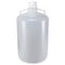 Carboy, Round with Handles, LDPE, White PP Screwcap, 50 Liter, Molded Graduations