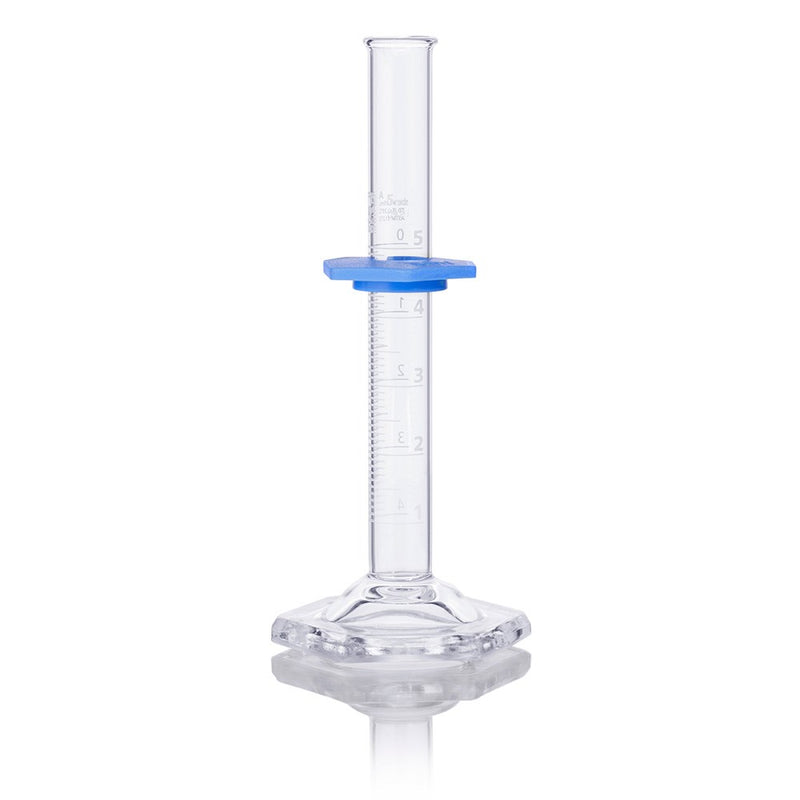 Cylinder, Graduated, Globe Glass, 5mL, Class A, To Deliver (TD), Dual Grads, ASTM E1272, 1/Box