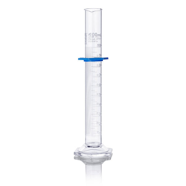 Cylinder, Graduated, Globe Glass, 100mL, Class A, To Deliver (TD), Dual Grads, ASTM E1272, 1/Box