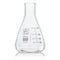Flask, Erlenmeyer, Globe Glass, 50mL, Narrow Mouth, Dual Graduations, ASTM E1404, 12/Box
