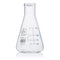 Flask, Erlenmeyer, Globe Glass, 125mL, Narrow Mouth, Dual Graduations, ASTM E1404, 12/Box