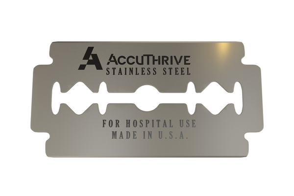 AccuThrive Double Edge Prep Blade SS Microcoat 1000BL/CS (100BL/CT 10CT/CS)