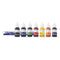 Tissue Marking Dye Kit, 7 Color, 0.5oz Easy-Squeeze, Dropper-Tip Bottles With Plastic Holding Tray & Applicator Sticks
