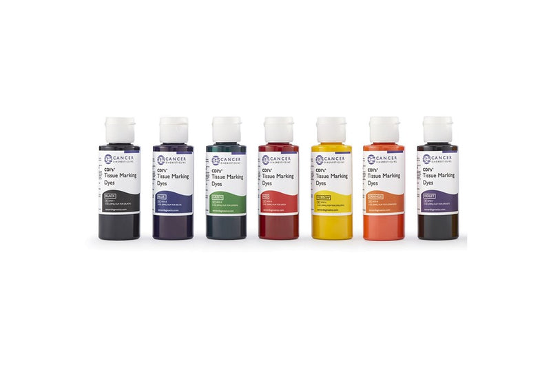 Tissue Marking Dye, 2oz Flip-Top Bottle - Set of 7