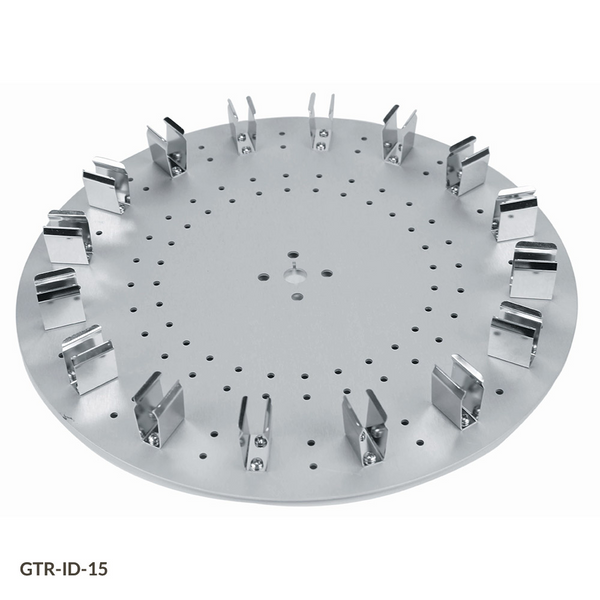 Tube Holder Disk for use with GTR-ID Series Tube Rotators, 16-Place Disk, for 15mL Centrifuge Tubes