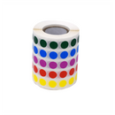 Label Rolls, Cryo, 9.5mm Dots, for 0.5-1.5mL Tubes, Assorted Colors (1000 dots in blue, green, violet, red and yellow)