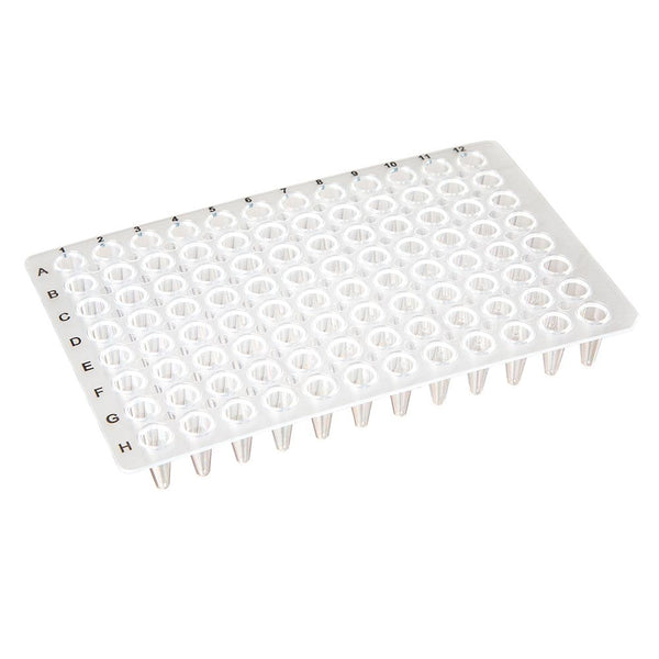 0.1mL 96-Well PCR Plate, Low-Profile, No Skirt, Clear