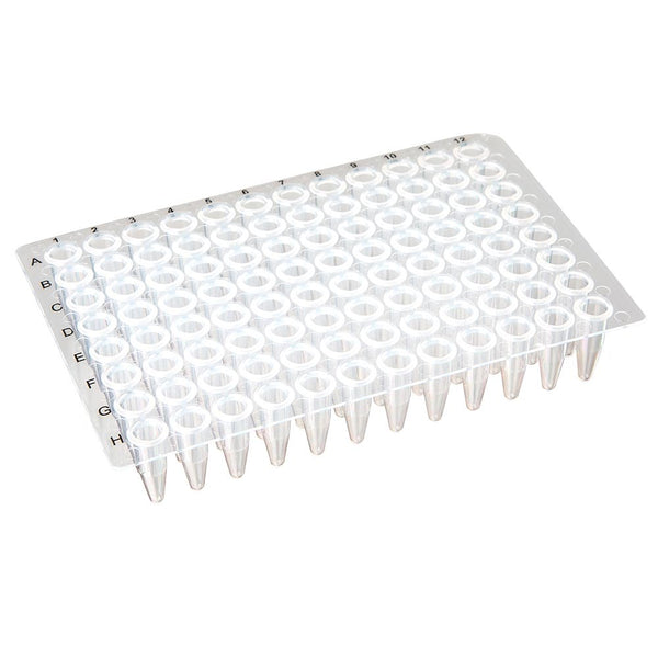 0.2mL 96-Well PCR Plate, No Skirt, Flat Top, Clear