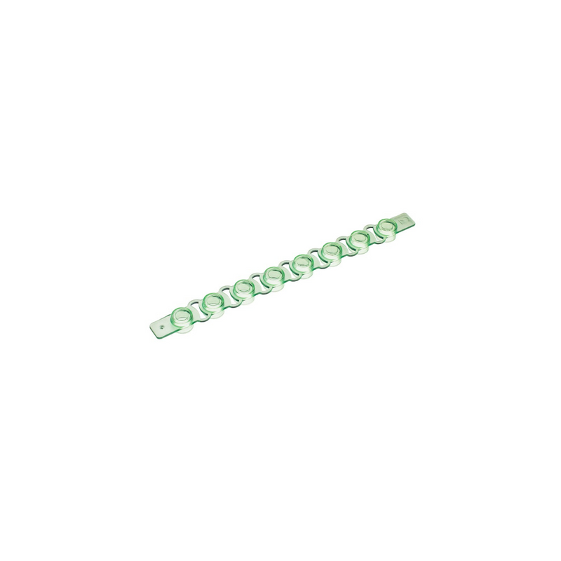 SIMPORT AMPLITUBE PCR REACTION STRIPS CAPS - Flat Cap Strips, Green, 8/strip, 125 strip/cs