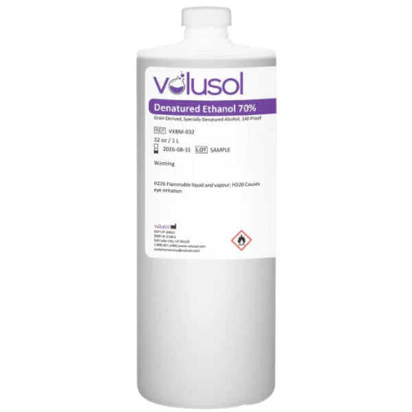 Volu-Sol Ethanol 70% SDA (32 oz / 1 L)  Case of 12