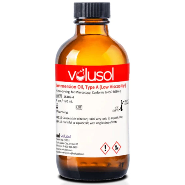 Volu-Sol Immersion Oil, Type A (Low Viscosity) (4 oz / 120 mL)