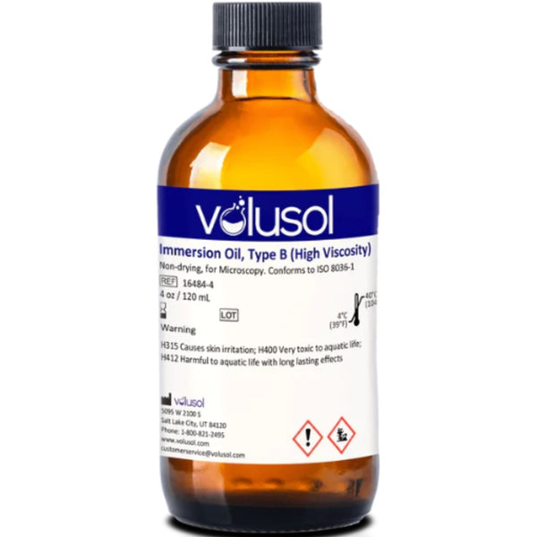 Volu-Sol Immersion Oil, Type B (High Viscosity) (4 oz / 120 mL)