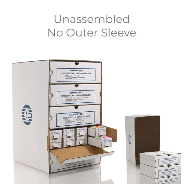 Cassette Storage Files, Double Half Drawer, Flat No Sleeve